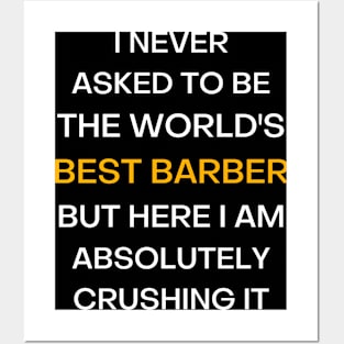 best barber ever Posters and Art